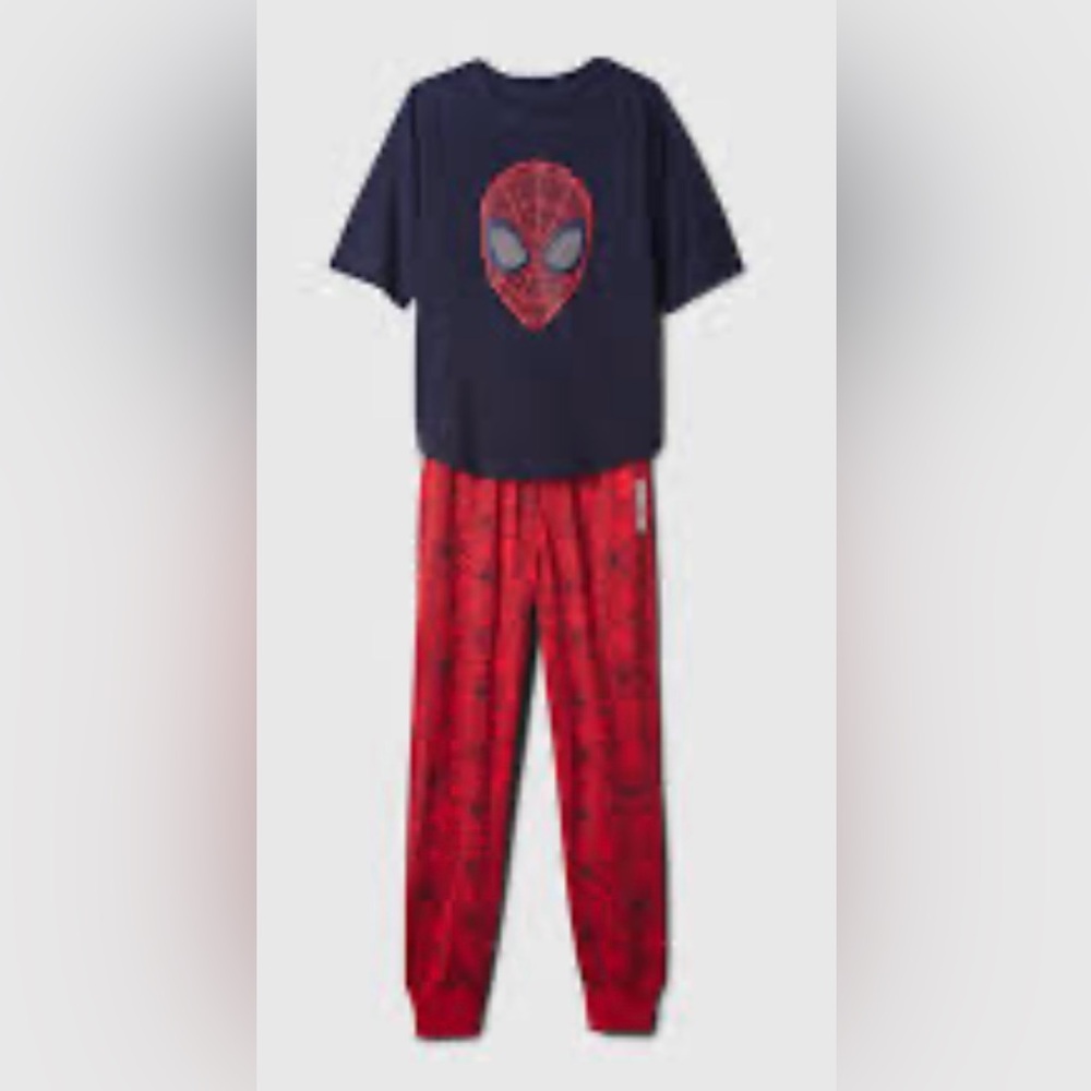 Gap Kids Marvel Recycled Spider-Man 2-apiece PJ Jogger Set